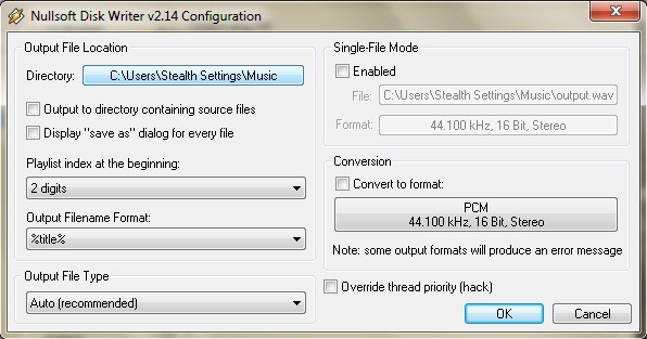 how to convert winamp files to mp3