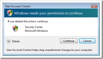 User Account Control (UAC)