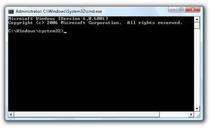 command prompt system32