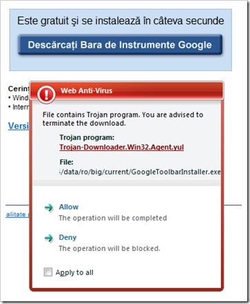 panel nástrojov google IE 8 Beta 2