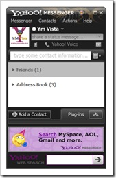 שחור עור Yahoo Messenger