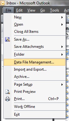 البيانات File الإدارة