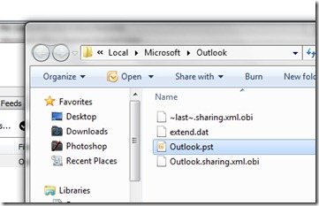 Outlook.pst - Outlook backup birojs