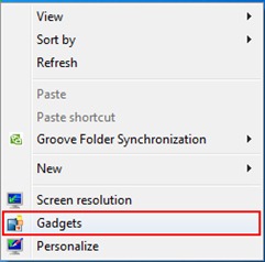 windows 7 gadget