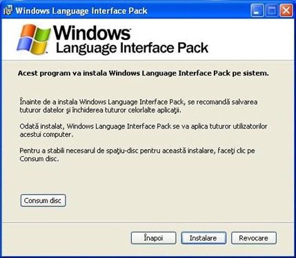 Pornire instalare Windows XP Romana