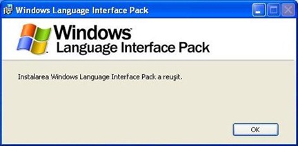 XP 루마니아어 설치 완료