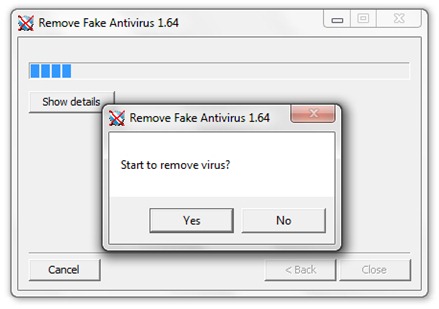 Remove Fake Antivirus szoftver