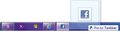 pin web page to taskbar