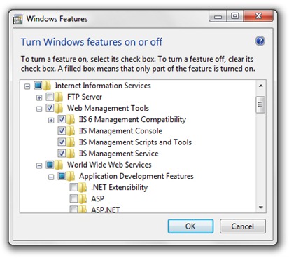 Windows 7 Features IIS