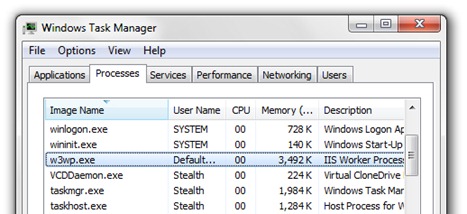 w3wp.exe - Internet Information Services