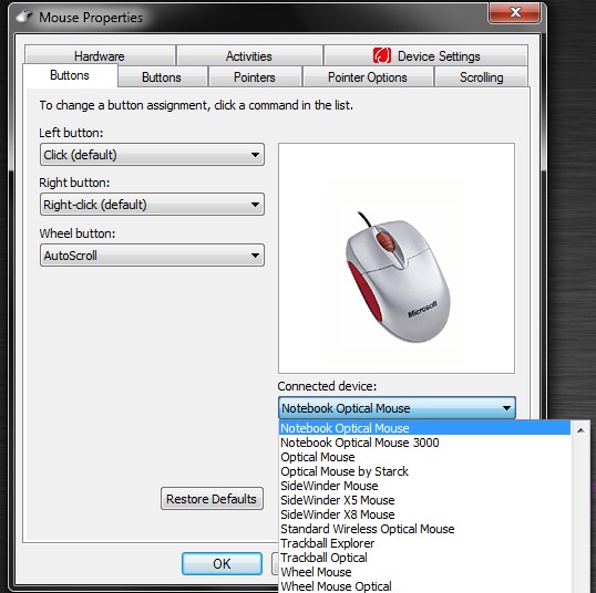 microsoft wireless keyboard and mouse drivers