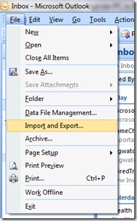 Import Export Office Outlook Contacts