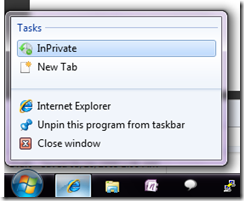 Windows 7 InPrivate
