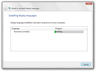 Install Windows 7 Pacchetto lingua rumena