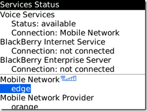 BlackBerry Internet usluga