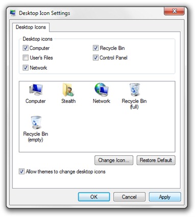 desktop Ikone settings