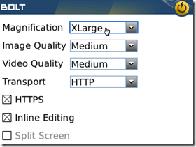 bolt preferences