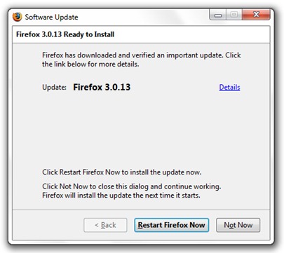 Firefox update