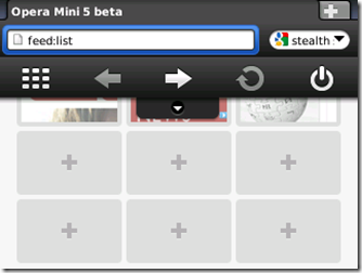 Opera Mini-feed 5 liste