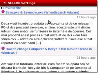 mini opera 5 stealth settings