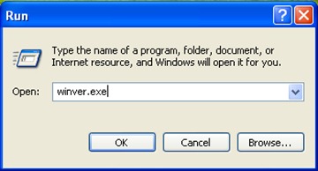 Open Winver - About Windows