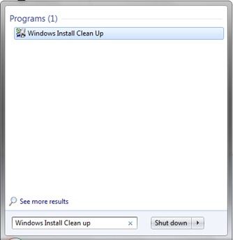 Windows Install Clean Up