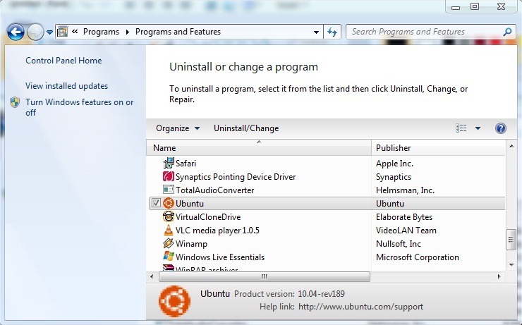 uninstall-ubuntu