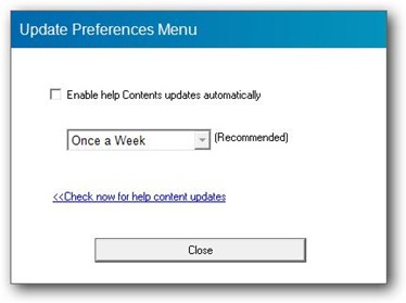 update preferences