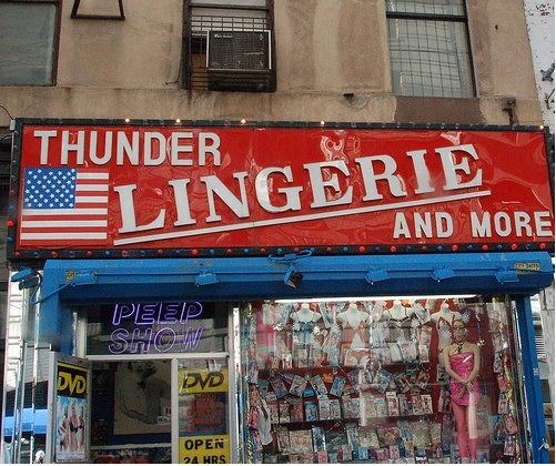 Thunder Lingerie. Peep Show!