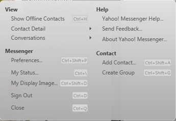 Připojení Yahoo Messenger