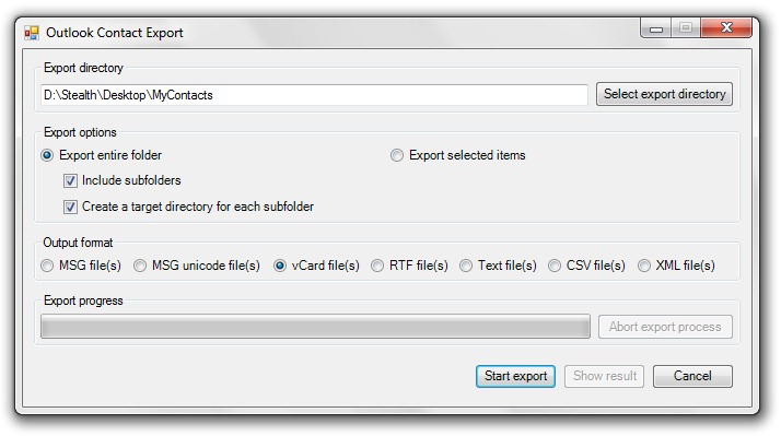 export contacts add-ins