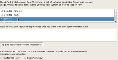 CentOS -Server- Desktop GNOME
