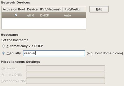 อุปกรณ์เครือข่าย CentOS