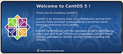 ようこそ！ CentOS 5