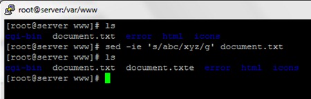 Find ad Replace - sed Bash Command Line