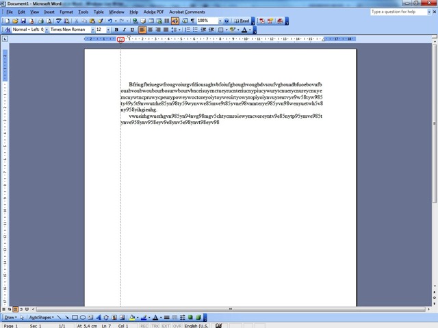 hanging indent in libreoffice