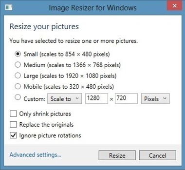 iresizer for windows