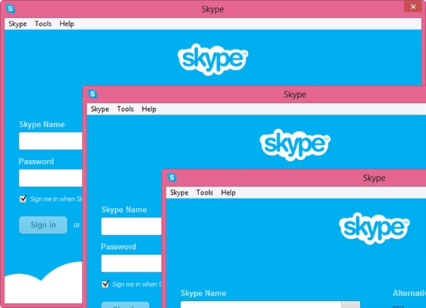 няколко Skype