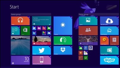 windows 8.1 - úvodní obrazovka