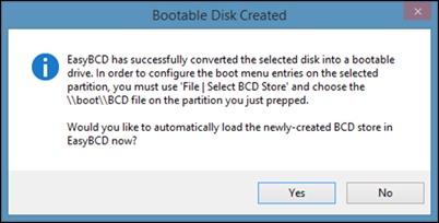 create easybcd bootable cd