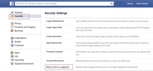 Facebook сигурност