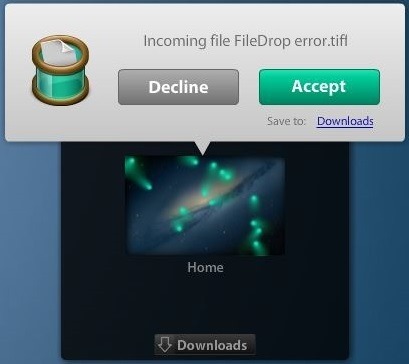 FileDrop-прехвърляне
