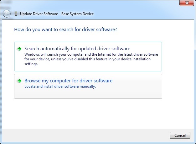 update-software ovladače