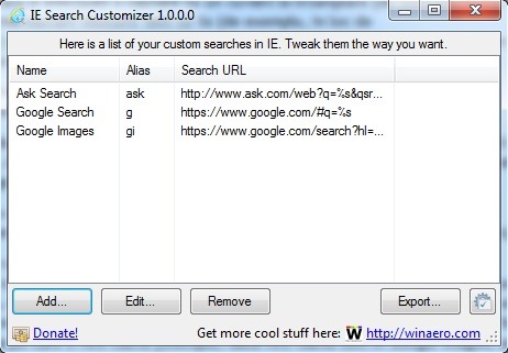 IE-search-Customizer