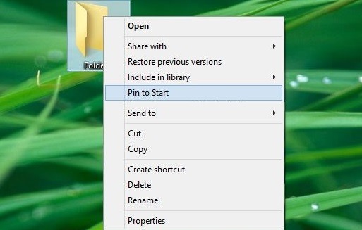 松樹-folders從開始Windows-10