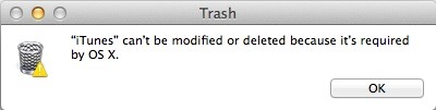 iTunes的要求逐OSX