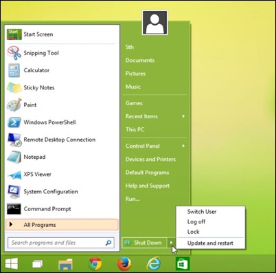 Нет папки start menu в windows 7