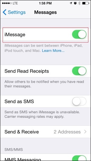 how to link iphone imessage to macbook