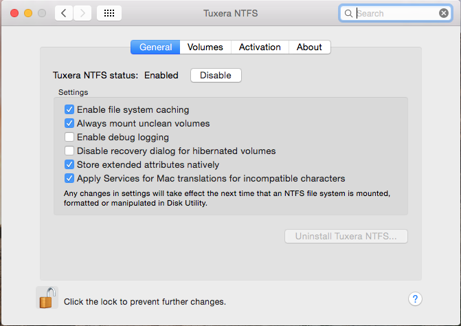 ntfs os x