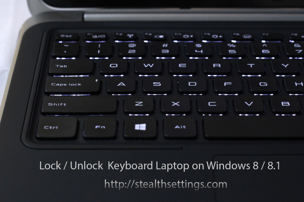 Cara Lock Keyboard Laptop